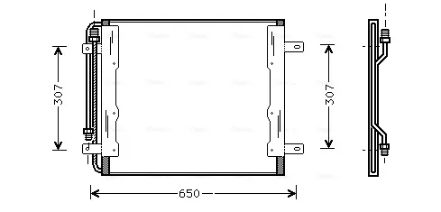 Радиатор кондиционера ME5145 AVA