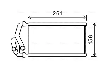 Радиатор печки HDA6294 AVA