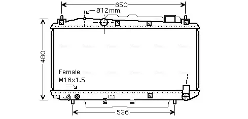 Радиатор TOA2348 AVA