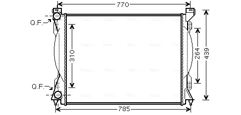 Радиатор AI2233 AVA
