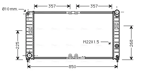 Радиатор OL2285 AVA