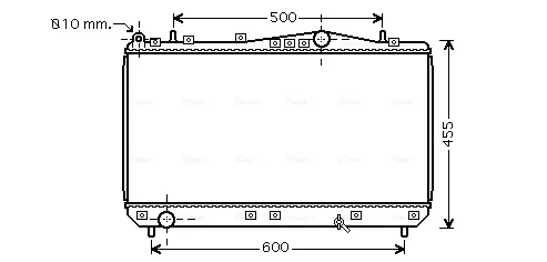 Радиатор DWA2052 AVA