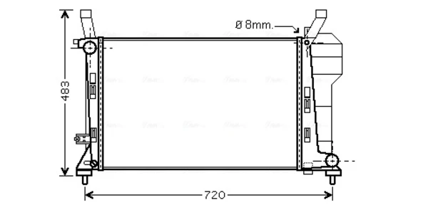 Радиатор MSA2363 AVA