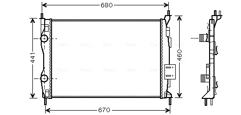 Радиатор DNA2278 AVA