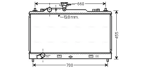 Радиатор MZ2227 AVA