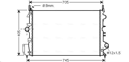 Радиатор OLA2462 AVA