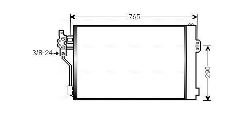 Радиатор кондиционера MSA5484D AVA