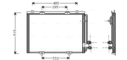 Радиатор кондиционера MS5232 AVA
