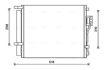 Радиатор кондиционера HY5310D AVA