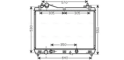Радиатор SZ2105 AVA