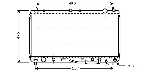 Радиатор TO2232 AVA