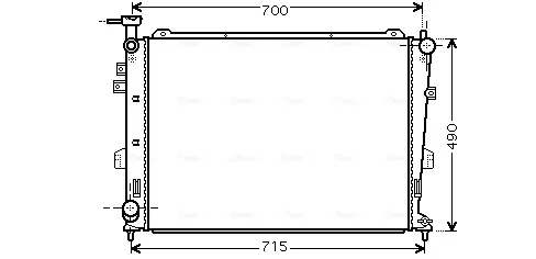 Радиатор KA2103 AVA