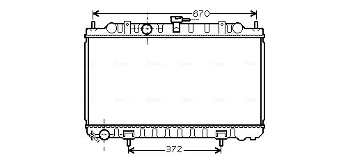 Радиатор DN2245 AVA