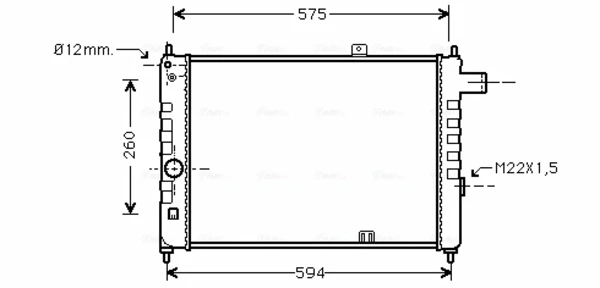 Радиатор OL2055 AVA