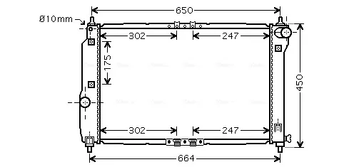 Радиатор DWA2067 AVA