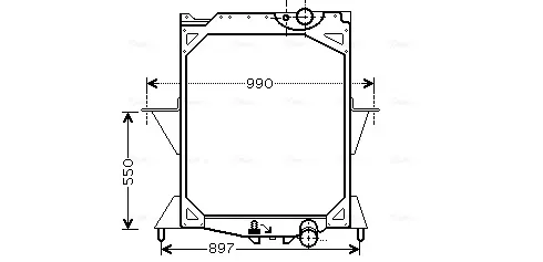 Радиатор VL2042 AVA