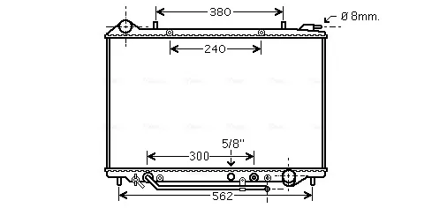 Радиатор OL2405 AVA