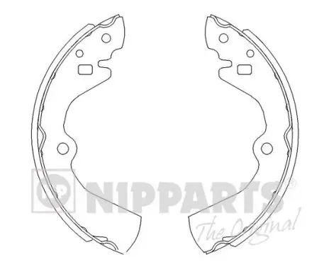 Задние барабанные колодки J3501034 Nipparts
