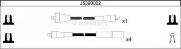 Высоковольтные провода J5390002 Nipparts