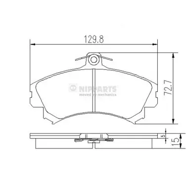 Передние тормозные колодки J3605036 Nipparts