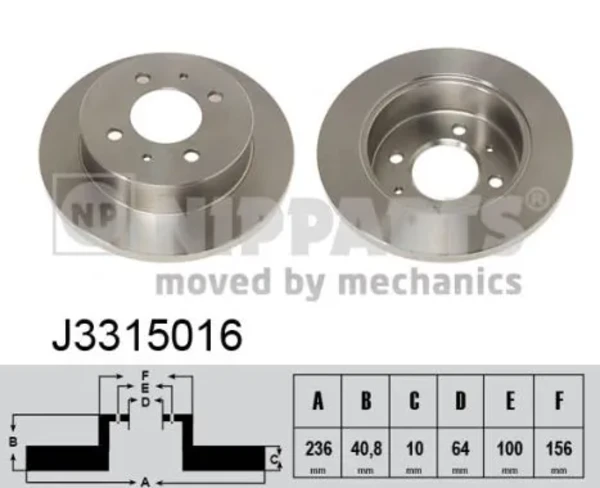 Тормозные диски MB857763 Mitsubishi
