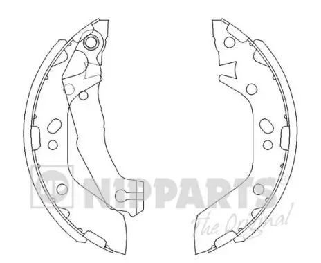 Задние барабанные колодки J3500516 Nipparts