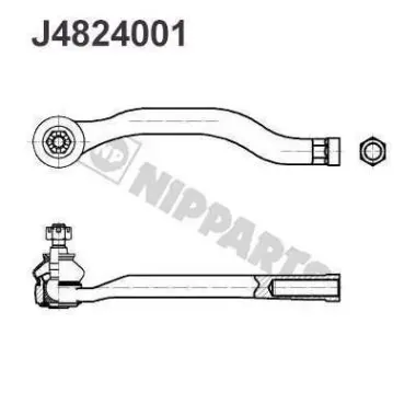 Рулевой наконечник J4824001 Nipparts