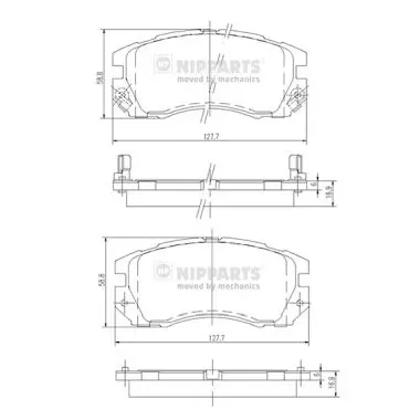 Колодки передние на Subaru Forester I S10, SF