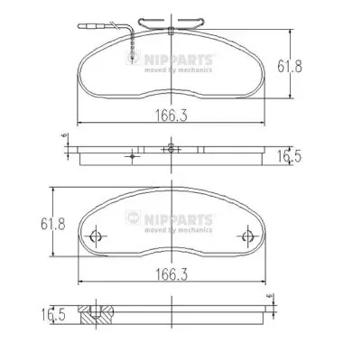 Передние тормозные колодки 069030810 Ford
