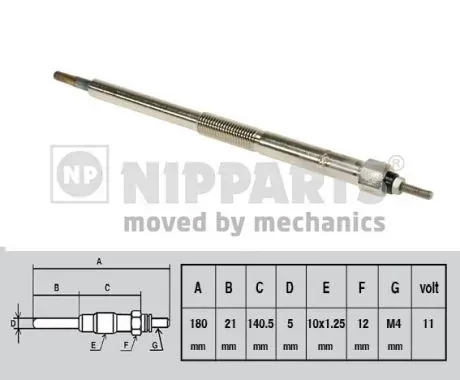 Свечи накала J5711026 Nipparts
