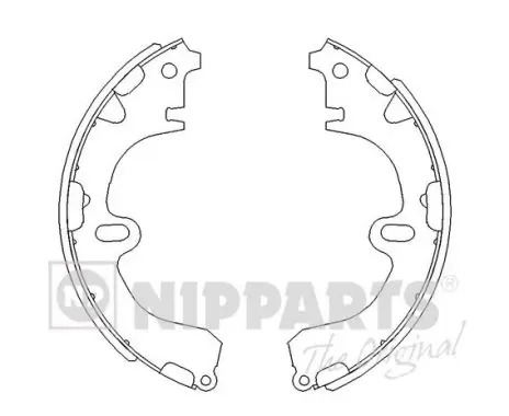 Задние барабанные колодки J3502001 Nipparts