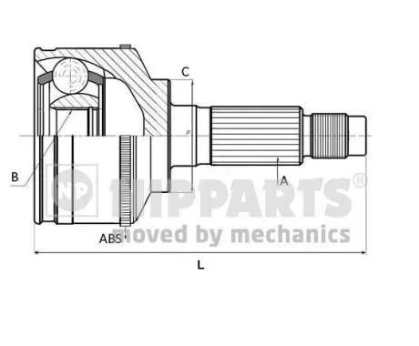 ШРУС наружный передний N2820309 Nipparts