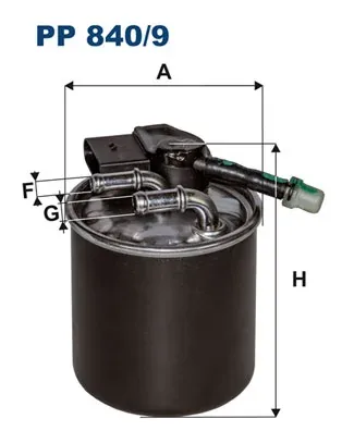 Топливный фильтр PP8409 Filtron