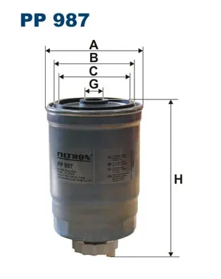 Топливный фильтр PP987 Filtron