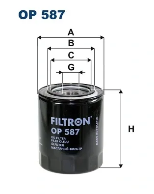 Фильтр масла Filtron OP587