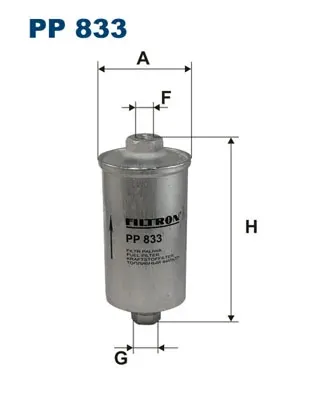 Топливный фильтр PP833 Filtron