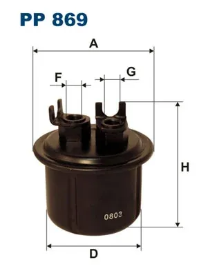 Топливный фильтр PP869 Filtron