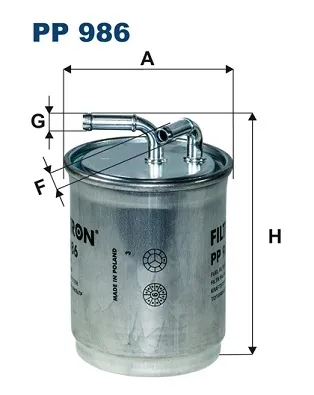 Топливный фильтр PP986 Filtron