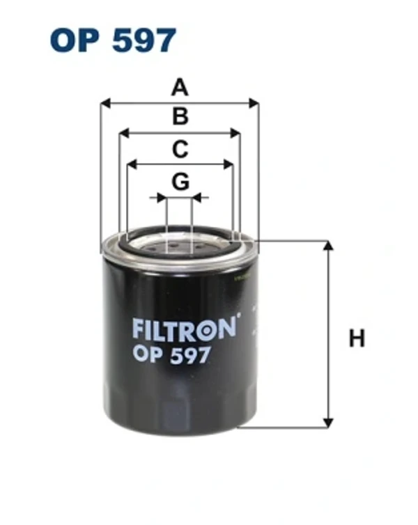 Масляный фильтр OP597 Filtron