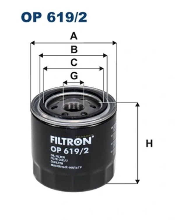 Масляный фильтр OP6192 Filtron