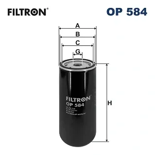 Масляный фильтр OP584 Filtron