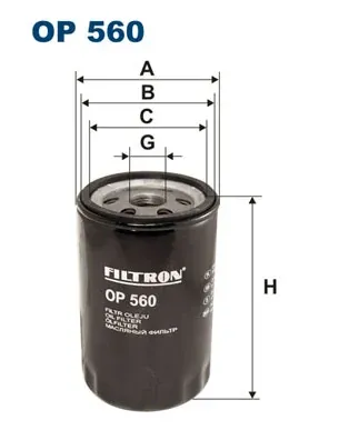 Масляный фильтр OP560 Filtron