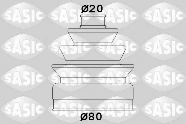 Пыльник ШРУСа наружный 2933833 Sasic