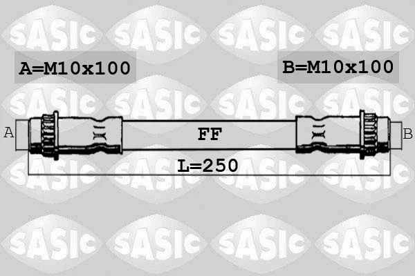 Задний тормозной шланг SBH4066 Sasic