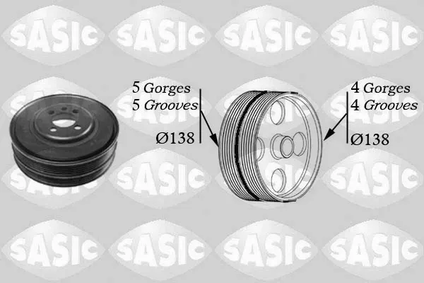Шкив коленвала 2156027 Sasic