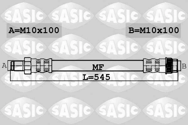 Шланг тормозной передний 6606227 Sasic