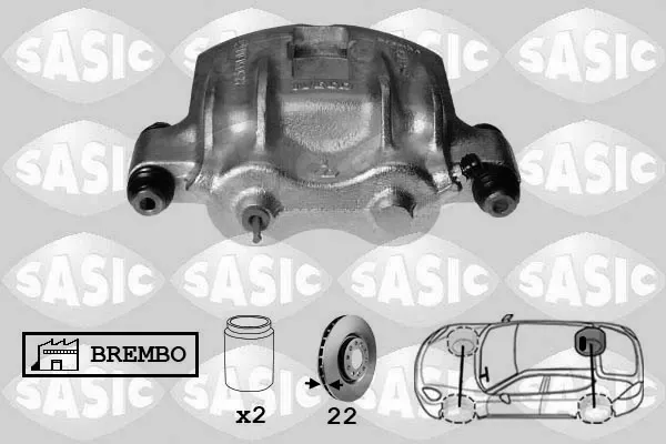 Суппорт задний левый 6506040 Sasic