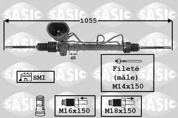Рулевая рейка 7006117 Sasic