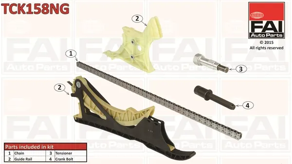 Комплект цепи ГРМ TCK158NG FAI