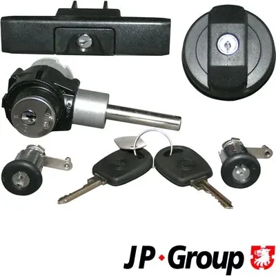 Замок дверей и зажигания с ключами, комплект JP GROUP 1187501410